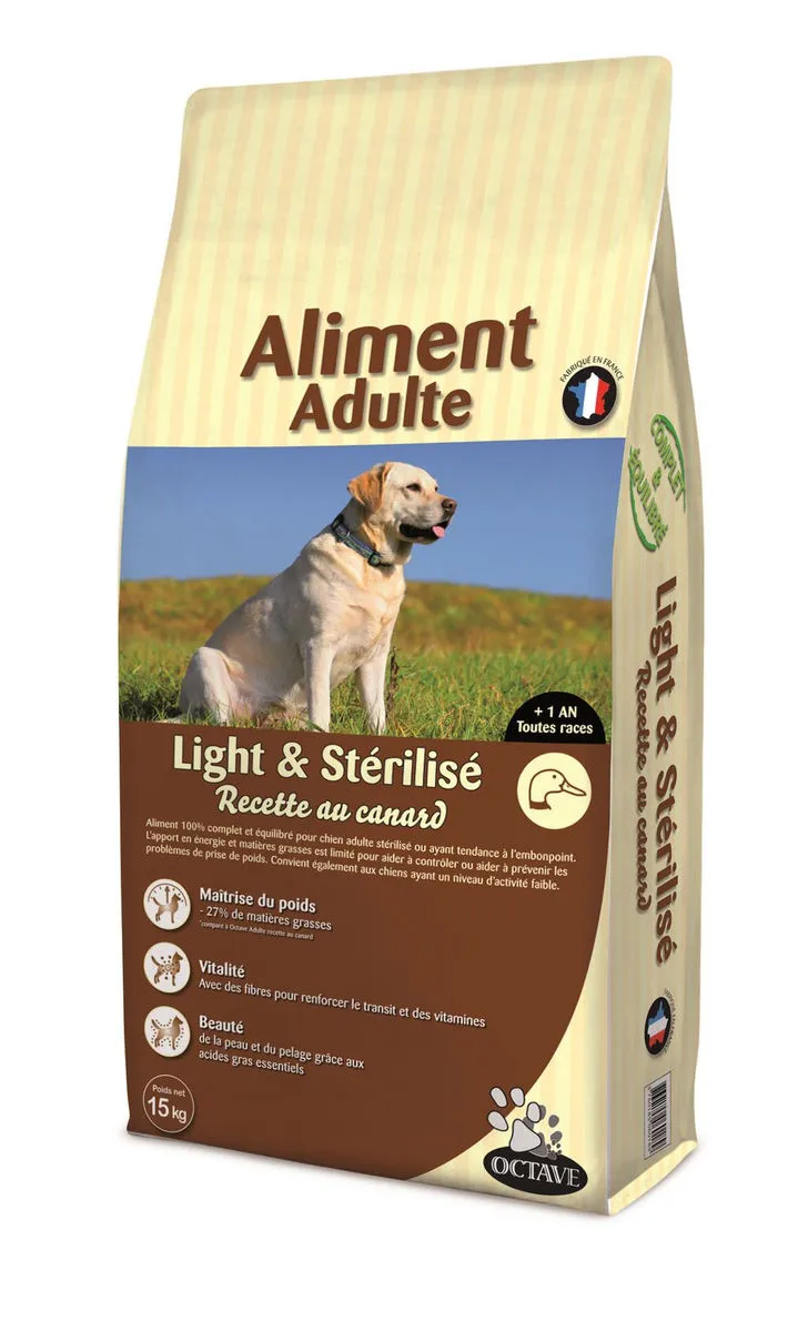 Adult "Light/Sterilisé" 15 Kg - Octave Nature 3 Adult "Light/Sterilisé" 15 Kg - Octave Nature