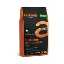 Nourriture pour chien Soldes 38 Adult Medium "Alleva Natural" Poulet Et Potiron - Alleva