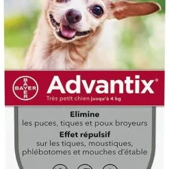 Bayer Santé Advantix Très Petit Chien - 4 Kg - Bayer