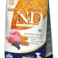 Agneau & Myrtille Chiot Mini Low Grain - Farmina