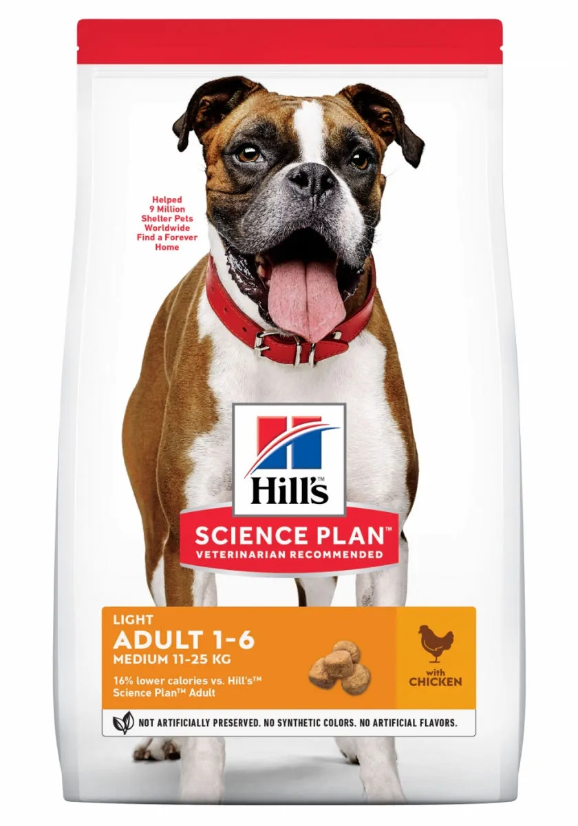 Canine Adult "Light" Medium Poulet - Hill's Science Plan 4 Canine Adult "Light" Medium Poulet - Hill's Science Plan – Image 2