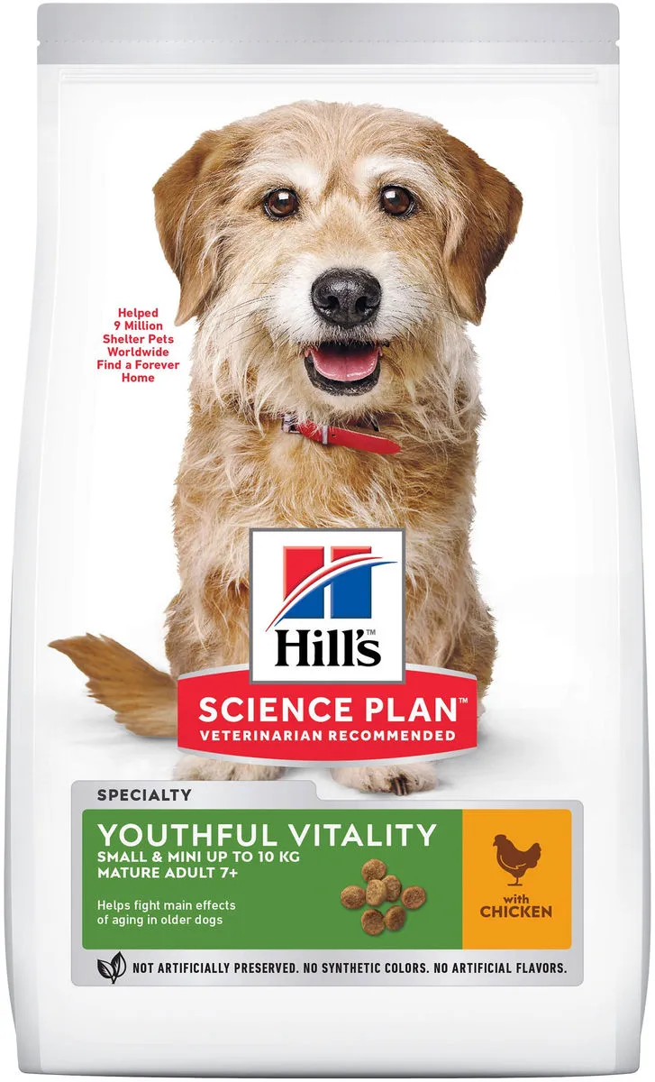 Canine Mature Adult 7 + Youthful Vitality Small & Mini Poulet 1.5 Kg - Hill's Science Plan 4 Canine Mature Adult 7 + Youthful Vitality Small & Mini Poulet 1.5 Kg - Hill's Science Plan – Image 2