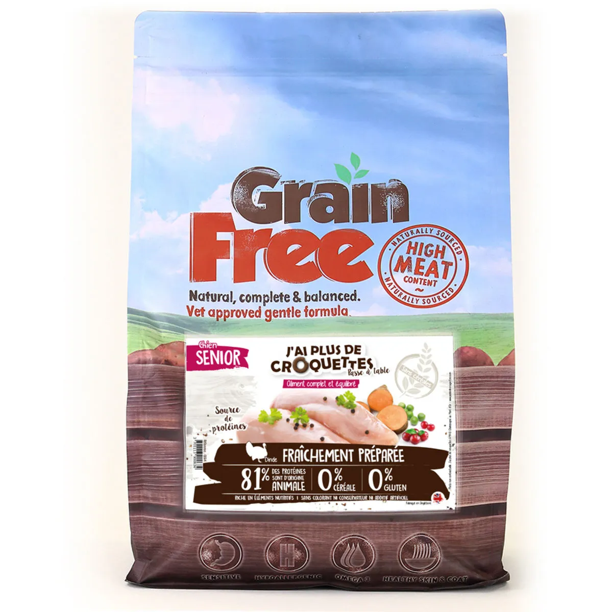 Chien Senior Dinde Et Patates Douces - J'ai Plus De Croquettes 3 Chien Senior Dinde Et Patates Douces - J'ai Plus De Croquettes