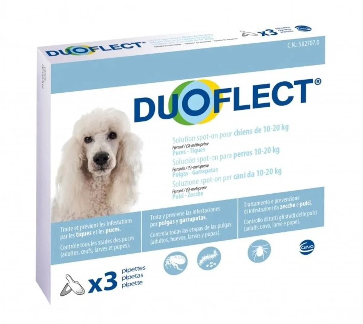 Duoflect Chien 10-20 Kg - Ceva 3 Duoflect Chien 10-20 Kg - Ceva