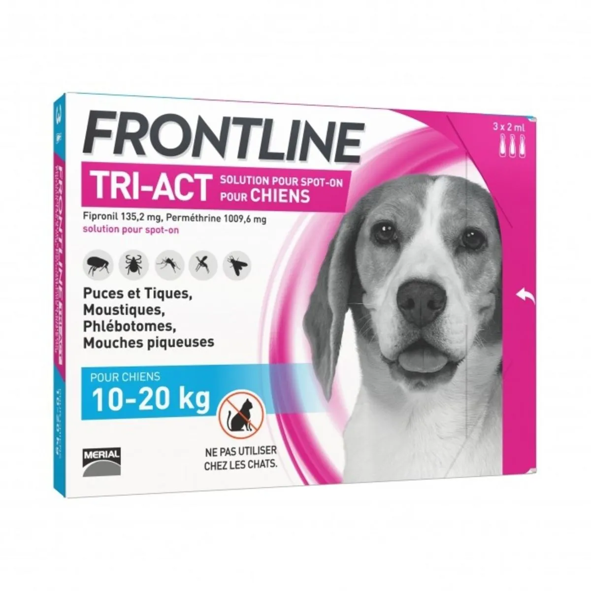 Frontline Spot On Tri-Act Chien 10-20 Kg - Merial 3 Frontline Spot On Tri-Act Chien 10-20 Kg - Merial