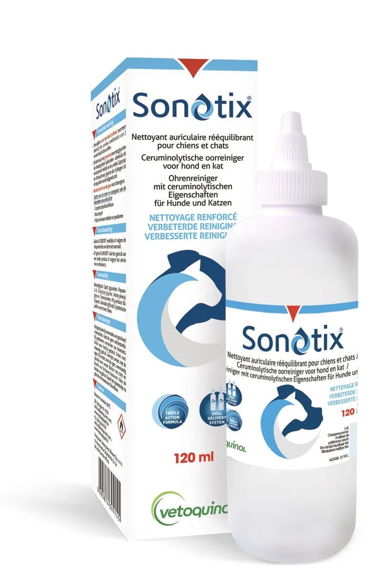 Nettoyant Auriculaire "Sonotix" - Vetoquinol 3 Nettoyant Auriculaire "Sonotix" - Vetoquinol
