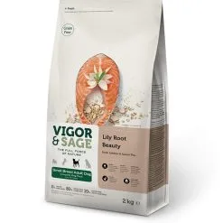 Vigor Sage Racine De Lys/saumon Thé Vert Chien Adulte Petite Race 2 Kg - Vigor & Sage